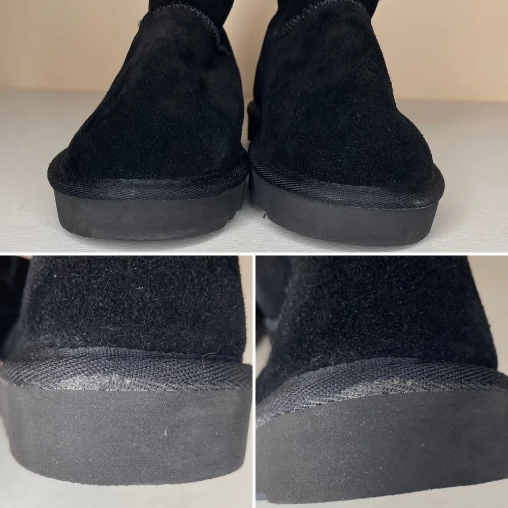 Macy's Style & Co Suede Leather Faux Fur Lined Boots Women’s Size 5